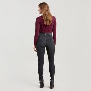 NWT LEVI’S 721 HIGH RISE SKINNY JEANS Style #188820177 Steady Rock - Black